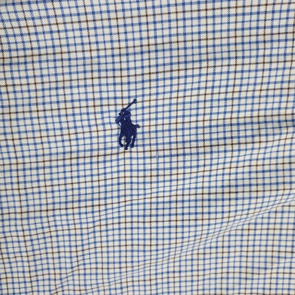 Ralph Lauren Shirt Mens 2XL Blue Check Pony Casual Button Up Long Sleeve - Picture 2 of 7